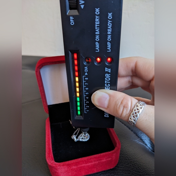 1 carat t.w. round necklace teardrop pendant new - Picture 4 of 10